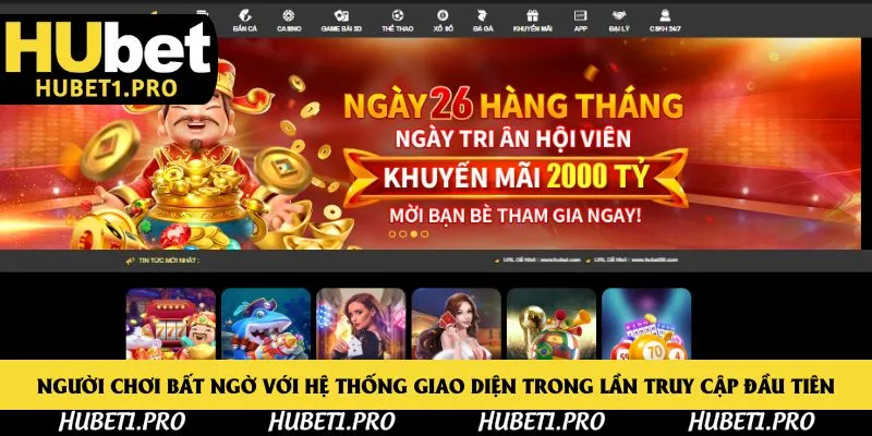 Người chơi bất ngờ với hệ thống giao diện trong lần truy cập đầu tiên
